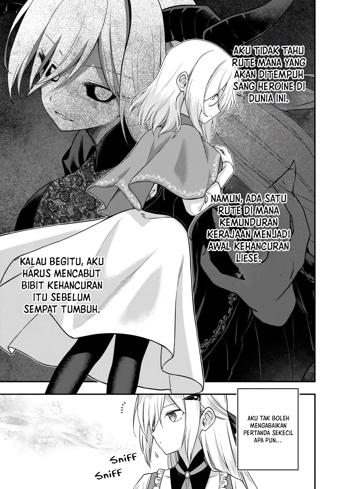 Hissatsu Reijou Liese: Tensei Shita Saikyou no Koroshiya wa, Yami wo Matou Akuyaku Reijou to Naru chapter 2.1 halaman 9