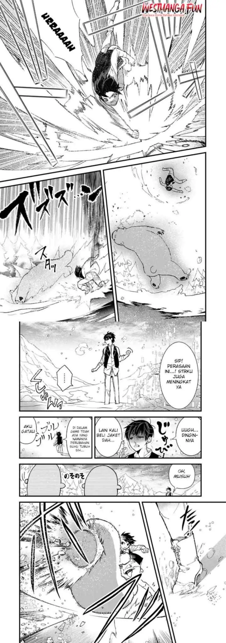 Ore, Yuusha janai desu kara. - VR Sekai no Chouten ni Kunrin Seshi Otoko. Tenseishi, Level 1 no Mushoku kara Restart suru chapter 4 halaman 8