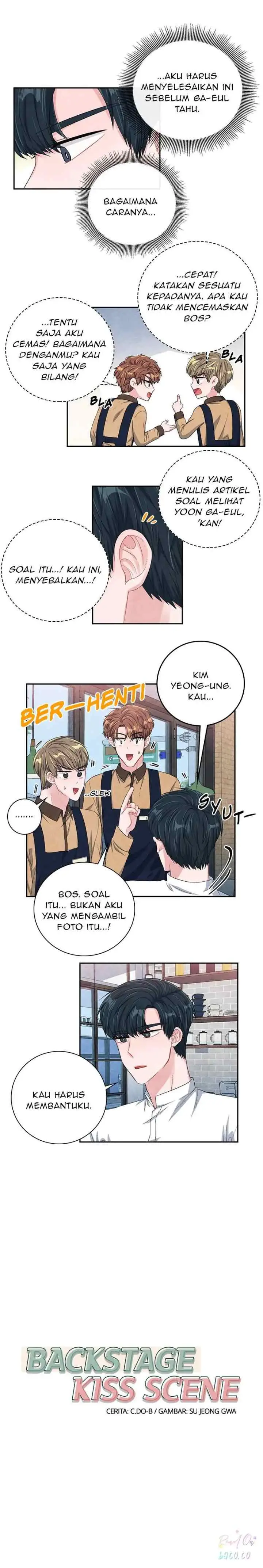Backstage Kiss Scene chapter 36 halaman 6