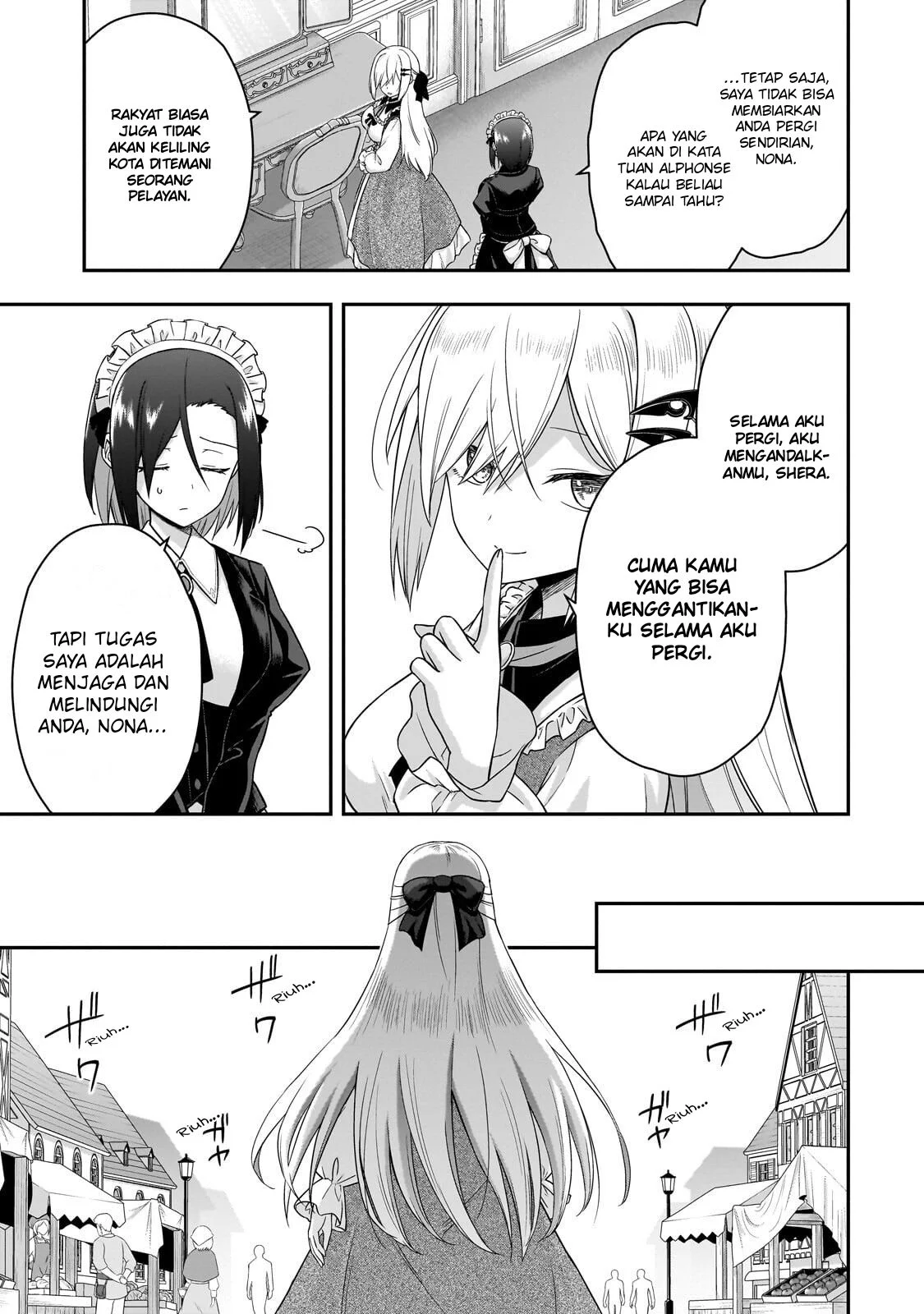 Hissatsu Reijou Liese: Tensei Shita Saikyou no Koroshiya wa, Yami wo Matou Akuyaku Reijou to Naru chapter 2.1 halaman 7