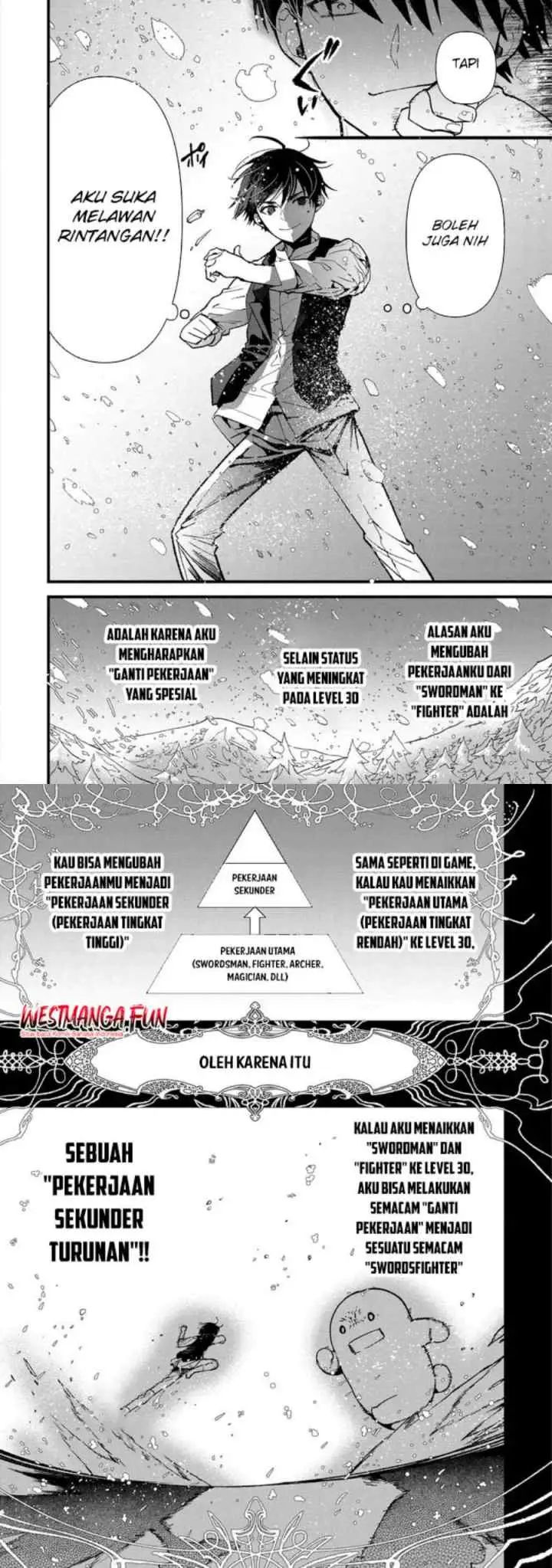 Ore, Yuusha janai desu kara. - VR Sekai no Chouten ni Kunrin Seshi Otoko. Tenseishi, Level 1 no Mushoku kara Restart suru chapter 4 halaman 10