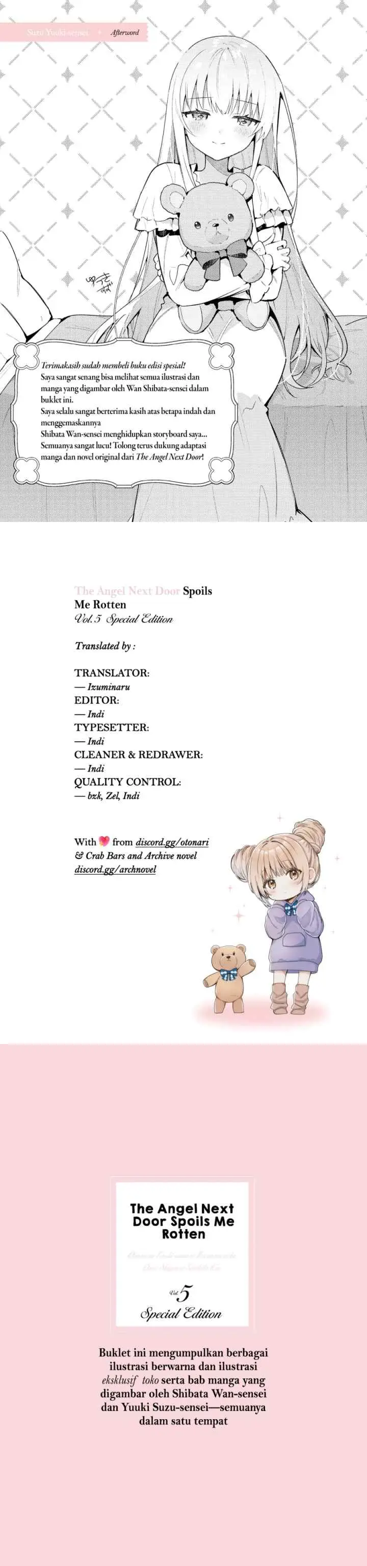 Otonari no Tenshi-sama ni Itsunomanika Dame Ningen ni Sareteita Ken chapter 21.5 halaman 14