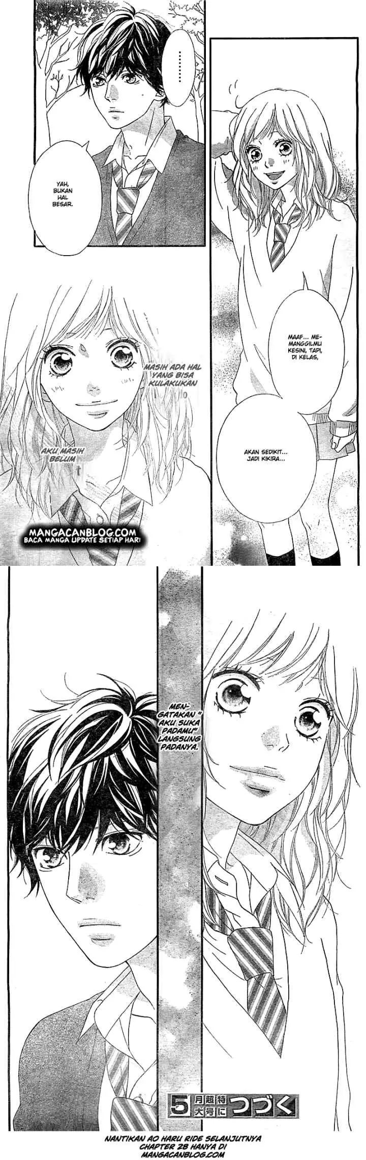 Ao Haru Ride chapter 27 halaman 15