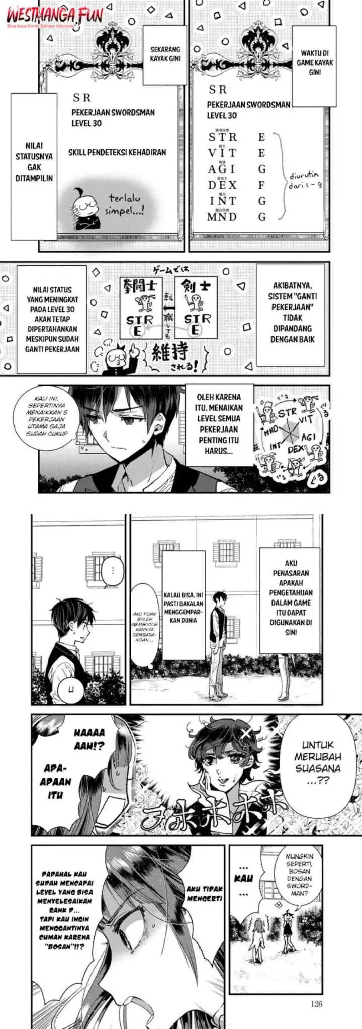Ore, Yuusha janai desu kara. - VR Sekai no Chouten ni Kunrin Seshi Otoko. Tenseishi, Level 1 no Mushoku kara Restart suru chapter 4 halaman 5