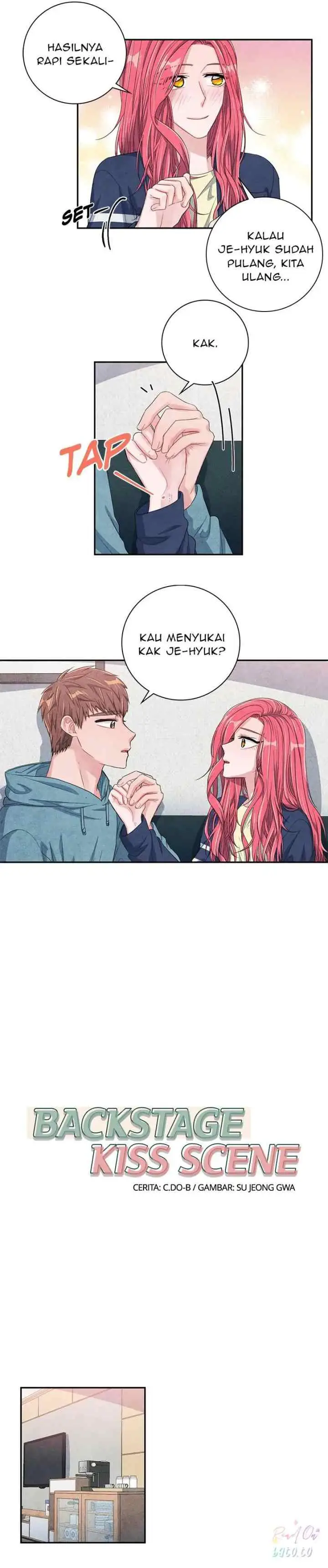 Backstage Kiss Scene chapter 38 halaman 5